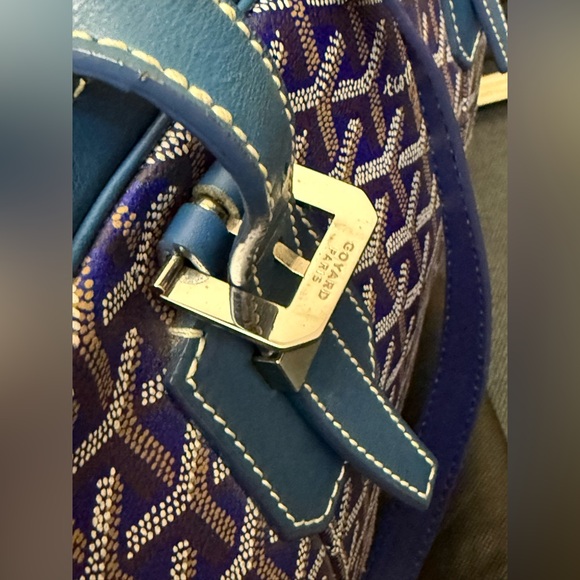 Goyard Blue Ambassade briefcase - Picture 9 of 16